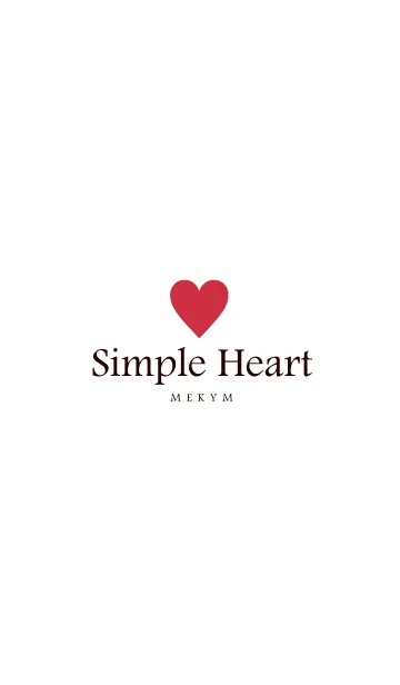 [LINE着せ替え] SIMPLE HEART-LOVE 12の画像1
