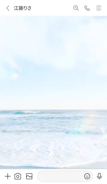 [LINE着せ替え] ホワイトオーシャン6／ナチュラルスタイルの画像2