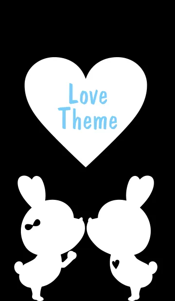 [LINE着せ替え] LOVE THEME Black and White 12の画像1