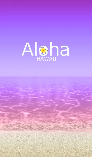 [LINE着せ替え] ハロウィンカラーの海*ハワイ＊ALOHA+290の画像1