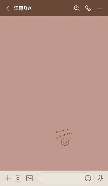 [LINE着せ替え] 大人ベージュピンク。の画像2