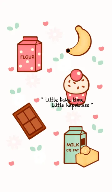 [LINE着せ替え] Little bake time Little happiness 2の画像1