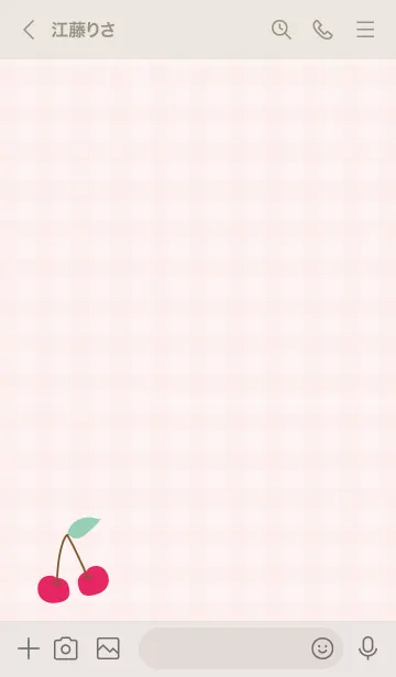 [LINE着せ替え] シンプル さくらんぼ20の画像2