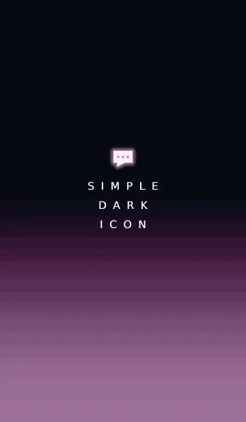 [LINE着せ替え] シンプル ダーク アイコン 58の画像1