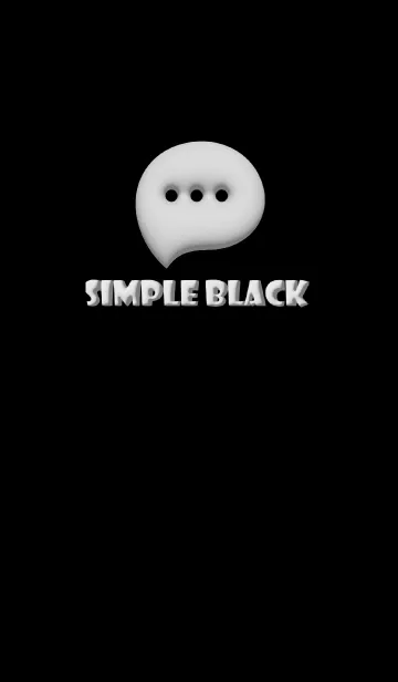 [LINE着せ替え] Simple Black Theme V1 (JP)の画像1