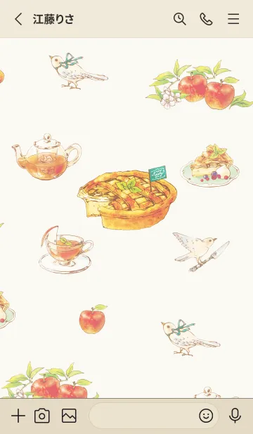 [LINE着せ替え] 6.ApplePie（アップルパイ）の画像2