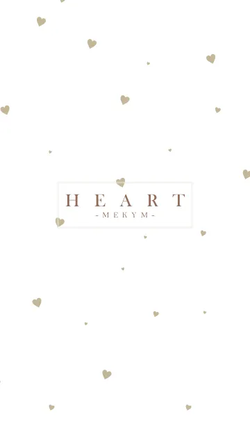 [LINE着せ替え] HEART Beige-MEKYM 29の画像1