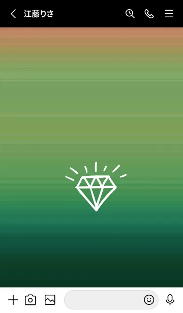 [LINE着せ替え] グラデーション ダイアモンド  168の画像2