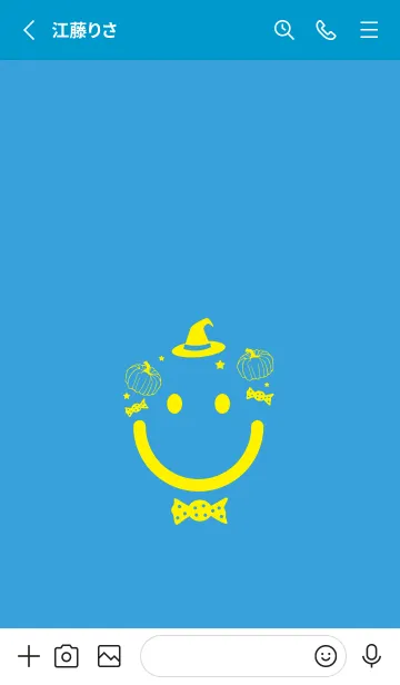 [LINE着せ替え] スマイル＆ハロウィン 露草の画像2