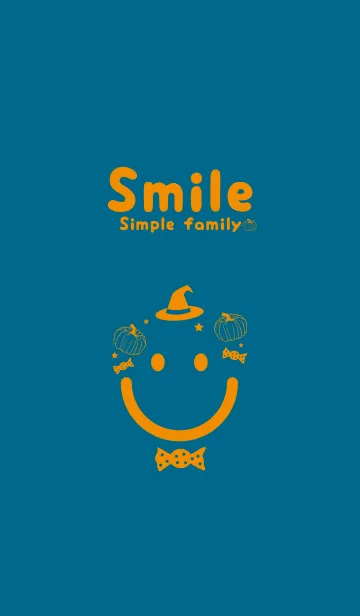 [LINE着せ替え] スマイル＆ハロウィン 鴨の羽色の画像1