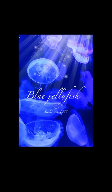 [LINE着せ替え] 癒しのクラゲ Blue Light Jellyfish2の画像1