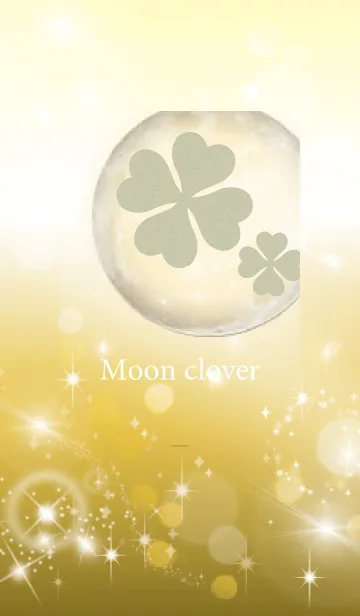 [LINE着せ替え] 月とクローバーの画像1