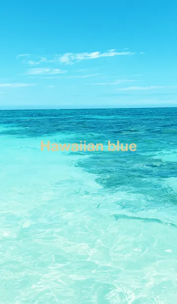 [LINE着せ替え] Hawaiian blue 12の画像1