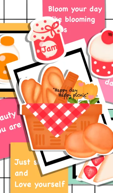 [LINE着せ替え] Happy day Happy picnic 5の画像1