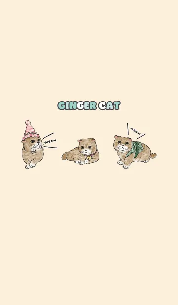 [LINE着せ替え] gingercat8 / buff .jpの画像1