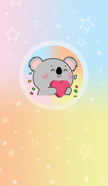 [LINE着せ替え] Simple Koala & Pastel Theme (JP)の画像1