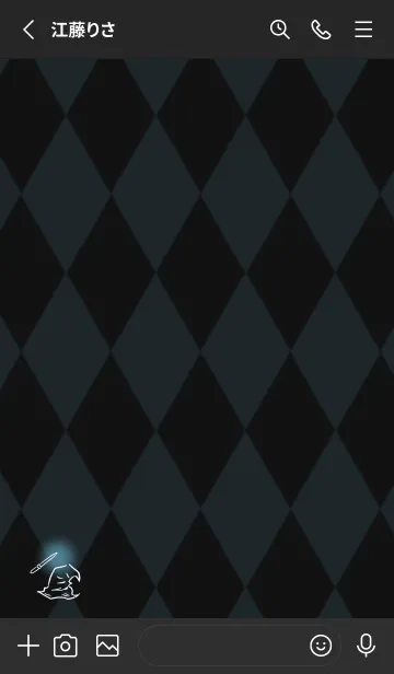 [LINE着せ替え] 魔法使いの部屋 -ダークブルー-の画像2