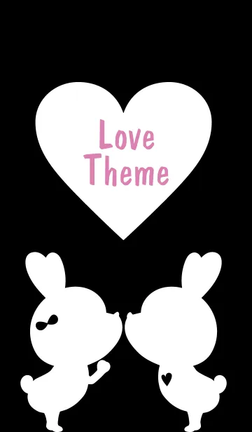 [LINE着せ替え] LOVE THEME Black and White 14の画像1