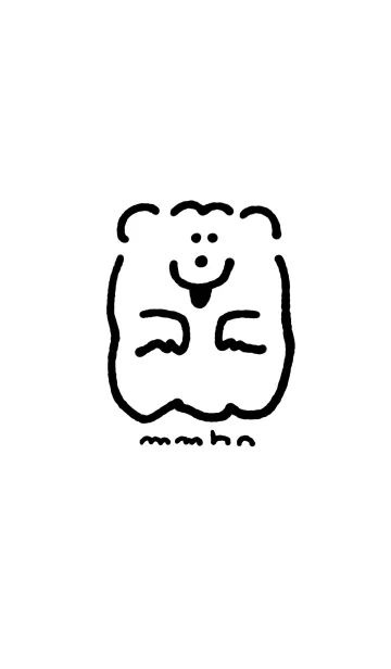 [LINE着せ替え] DOUHUA THE SAMOYED おばけの画像1