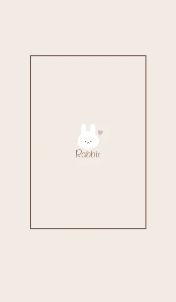 [LINE着せ替え] Rabbit-Dusky.Beige 17の画像1