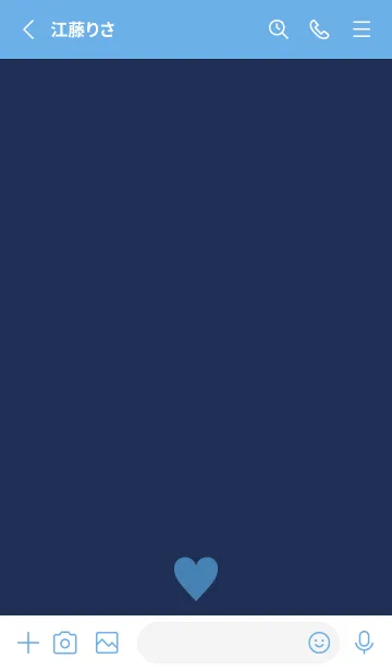 [LINE着せ替え] BLUE HEART - 15 -の画像2