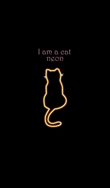 [LINE着せ替え] I am a cat neon 19の画像1