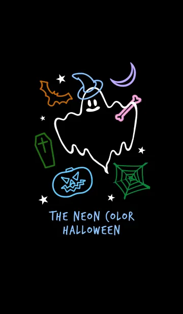 [LINE着せ替え] ネオンカラー ハローウィン 7の画像1