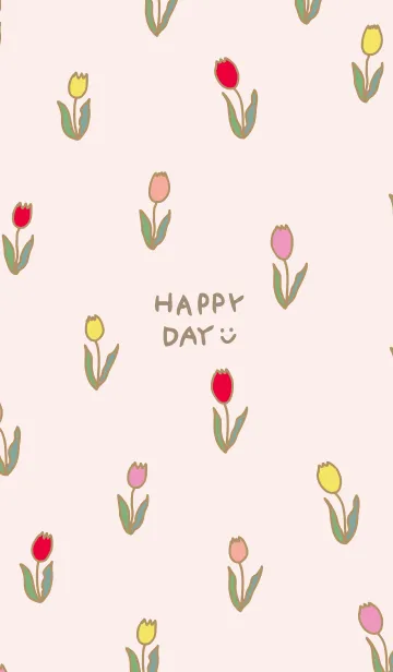 [LINE着せ替え] カラフル チューリップ30の画像1