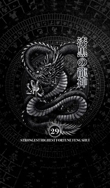 [LINE着せ替え] 最強最高金運風水 漆黒の龍神 幸運の29の画像1