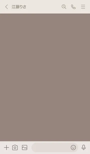 [LINE着せ替え] シンプル（beige brown)V.1315の画像2