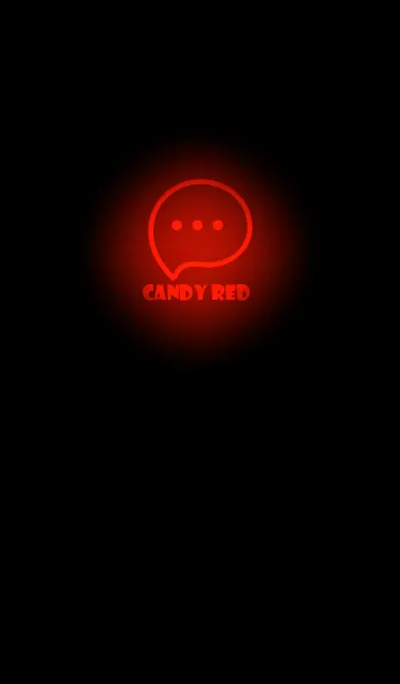 [LINE着せ替え] Candy Red Neon Theme V3 (JP)の画像1