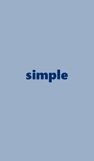 [LINE着せ替え] simple くすみブルーの画像1
