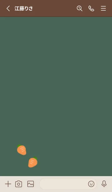 [LINE着せ替え] うさぎの落書き(くすみ:05).の画像2