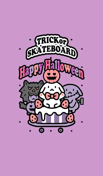 [LINE着せ替え] シロップとリボン/ハロウィンスケボー10の画像1