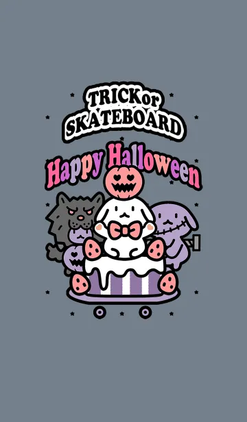 [LINE着せ替え] シロップとリボン/ハロウィンスケボー12の画像1