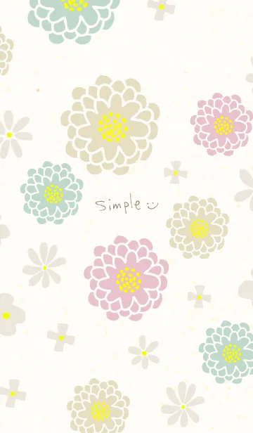 [LINE着せ替え] 和紙に花23の画像1