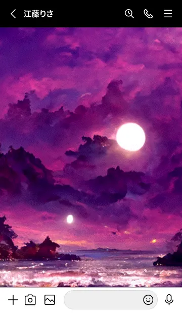 [LINE着せ替え] 癒やしの月 #3_13。の画像2