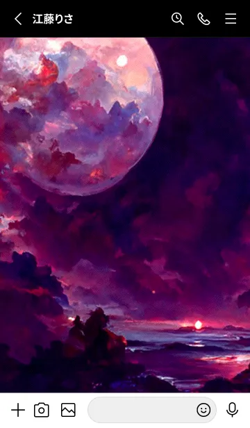 [LINE着せ替え] 癒やしの月 #1_30。の画像2