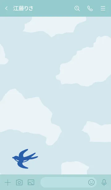 [LINE着せ替え] 燕 空を飛ぶ24の画像2