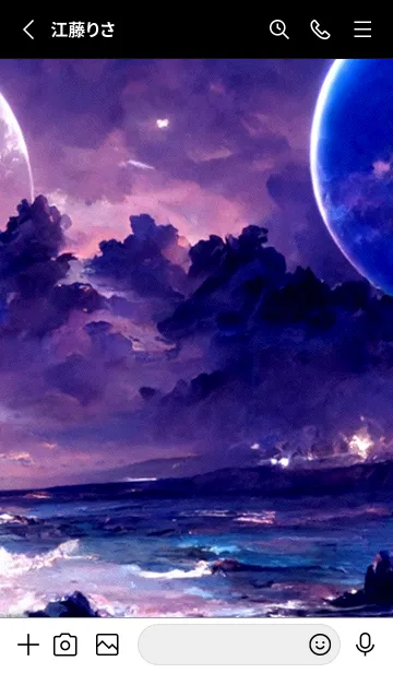 [LINE着せ替え] 幸運の紫月 #1_27。の画像2