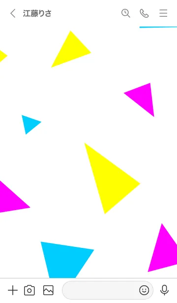 [LINE着せ替え] 3色三角5の画像2