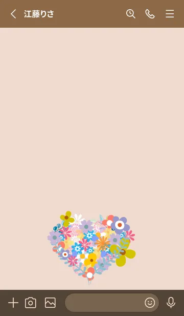 [LINE着せ替え] flower heart 9.の画像2