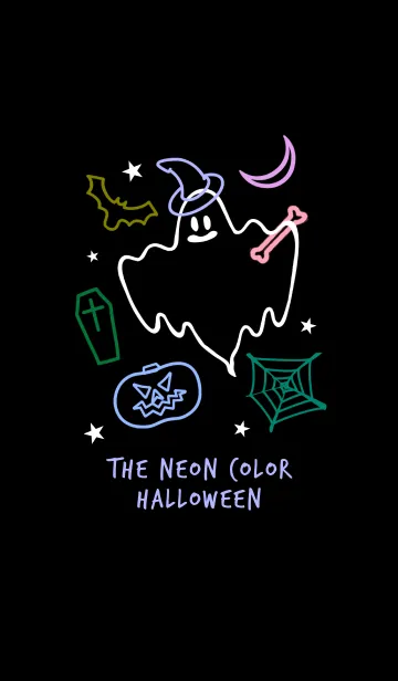 [LINE着せ替え] ネオンカラー ハローウィン 8の画像1