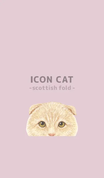 [LINE着せ替え] ICON CAT - スコティッシュ - PASTEL PK/05の画像1