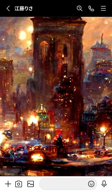 [LINE着せ替え] クリスマスの街 #1_1。の画像2