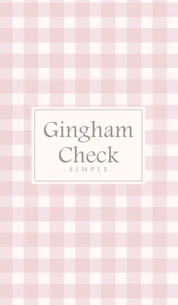 Gingham Check Natural Pink-SIMPLE 17の着せ替えメイン画像