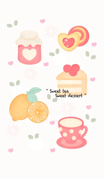 [LINE着せ替え] Sweet tea Sweet dessert 3の画像1