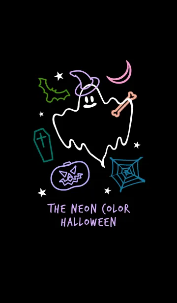 [LINE着せ替え] ネオンカラー ハローウィン 9の画像1