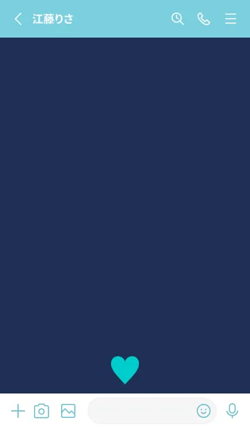 [LINE着せ替え] BLUE HEART - 16 -の画像2