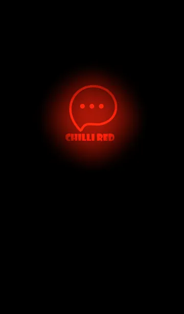 [LINE着せ替え] Chilli Red Neon Theme V3 (JP)の画像1